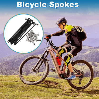 Bicycle Spokes Nipple Replacement 304 Stainless Steel 14G 72mm Universal