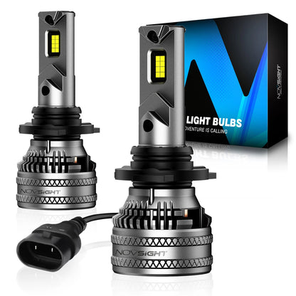 2X 9005 LED Headlight Bulbs for NOVSIGHT (6500K, 40000LM, 200W)