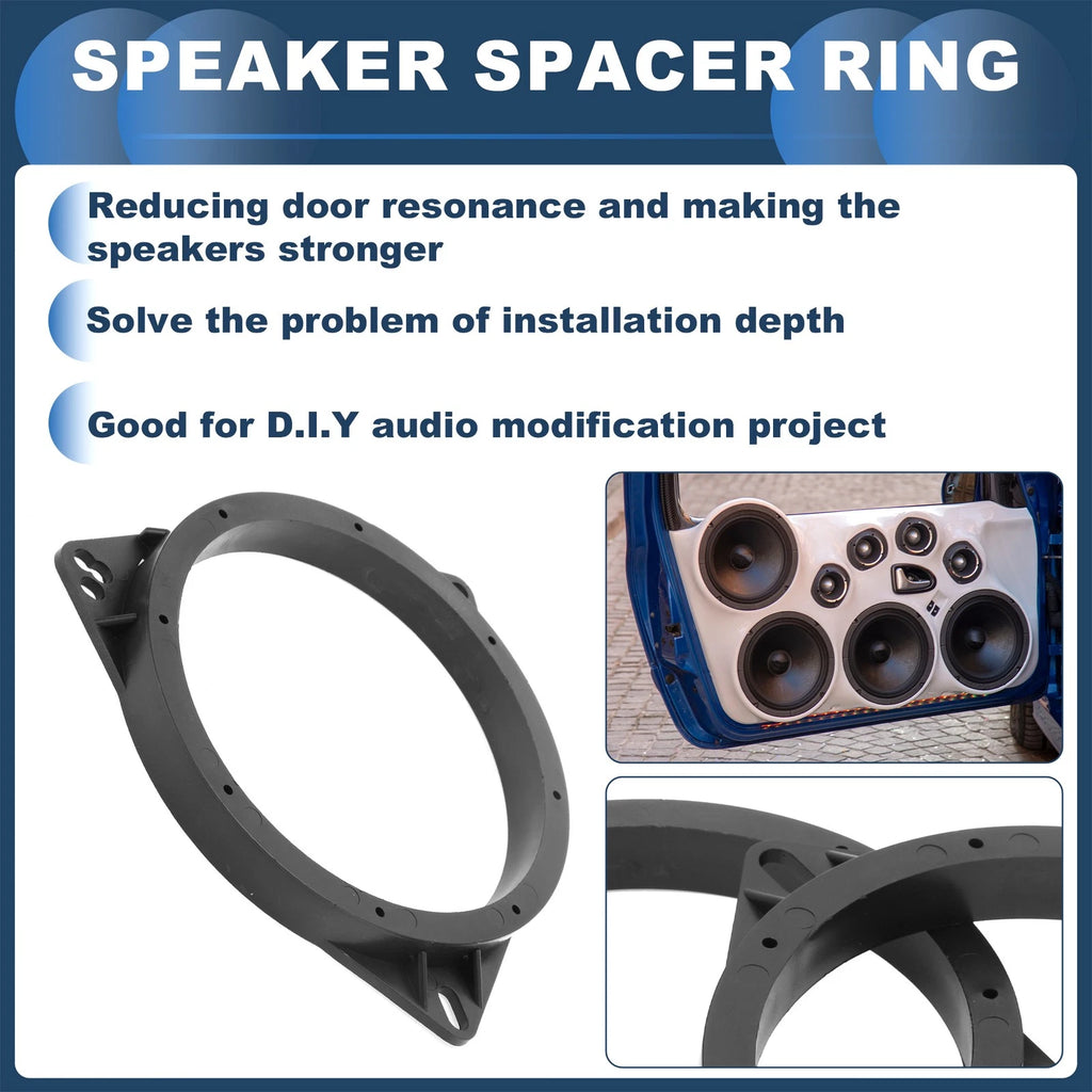 2X Speaker Spacer Ring Adapter for Renault Trafic
