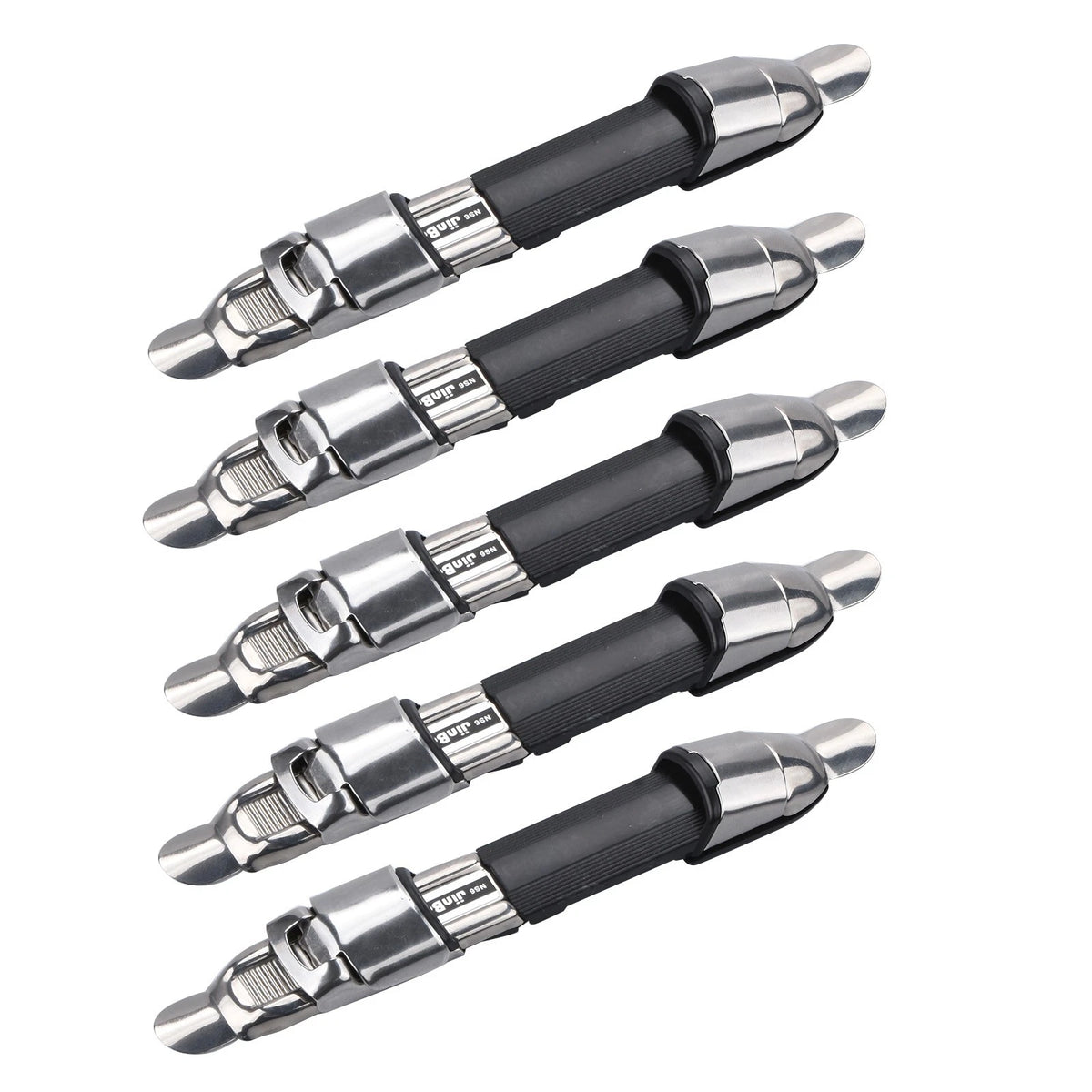 5 Pcs Stainless Steel Adjustable Fishing Rod Reel Seats