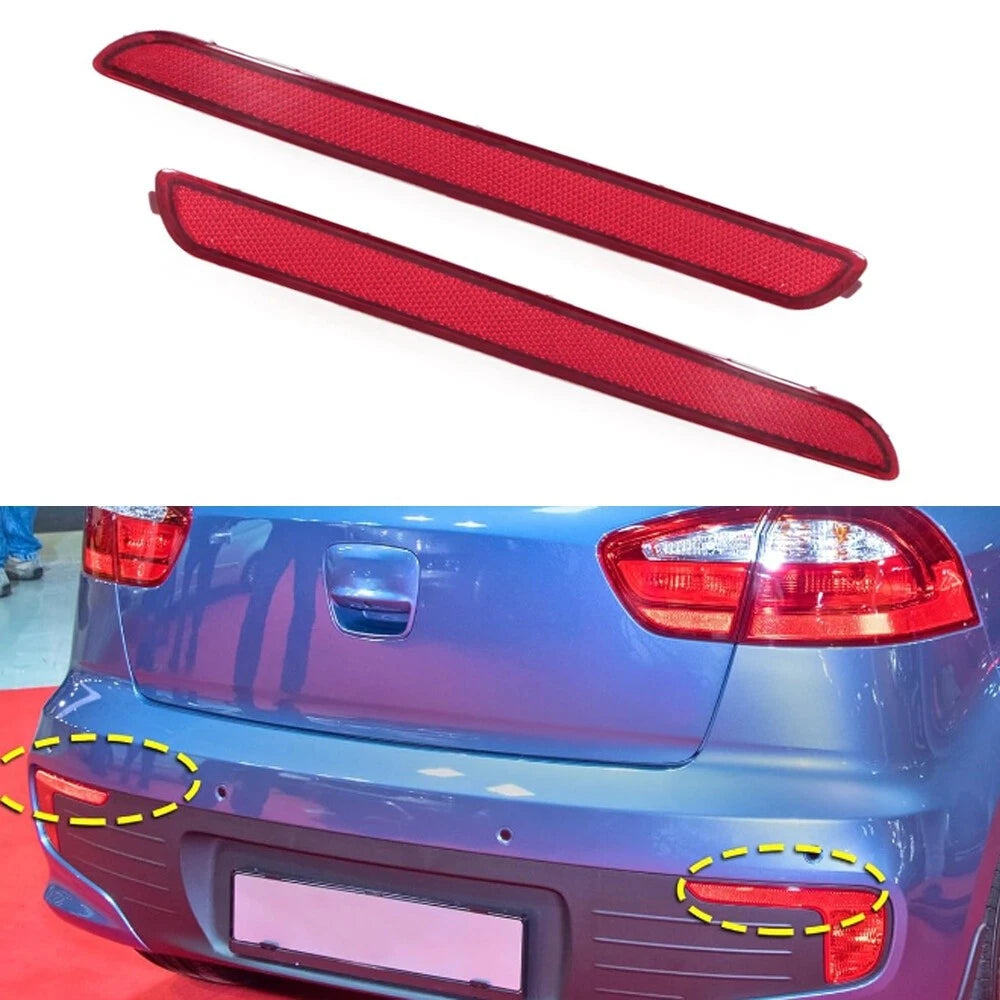 1 Pair Rear Bumper Reflector Light for Kia Rio (2012–2015) 924051W000, 924061W000