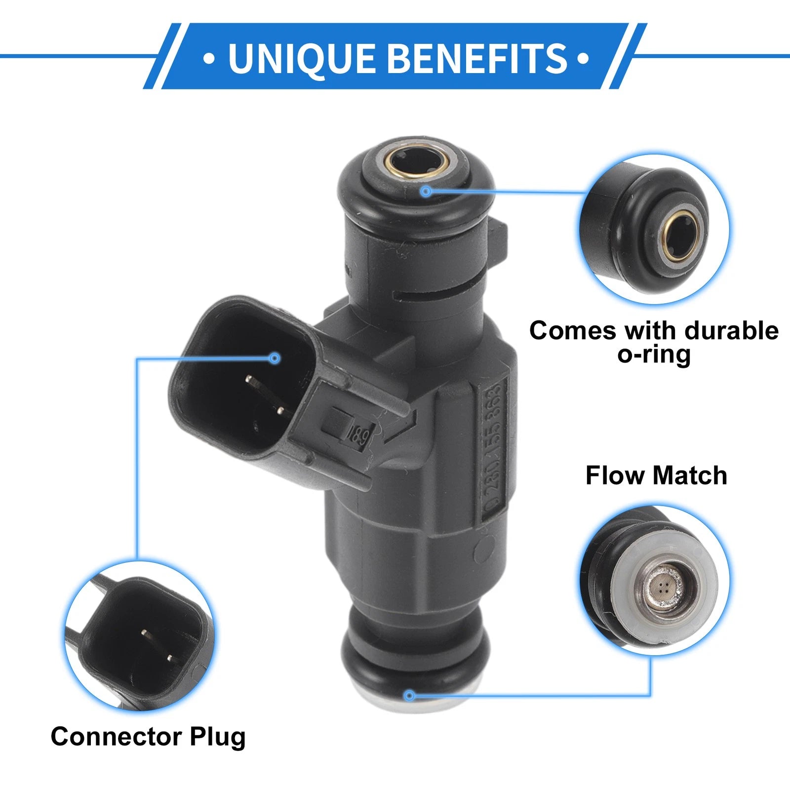 1 Pc Fuel Injector No.0280155863 for Jaguar S-Type (2000–2007)