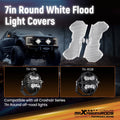 Transparent PC Light Cover for maXpeedingrods 7 Inch LED Driving Lights