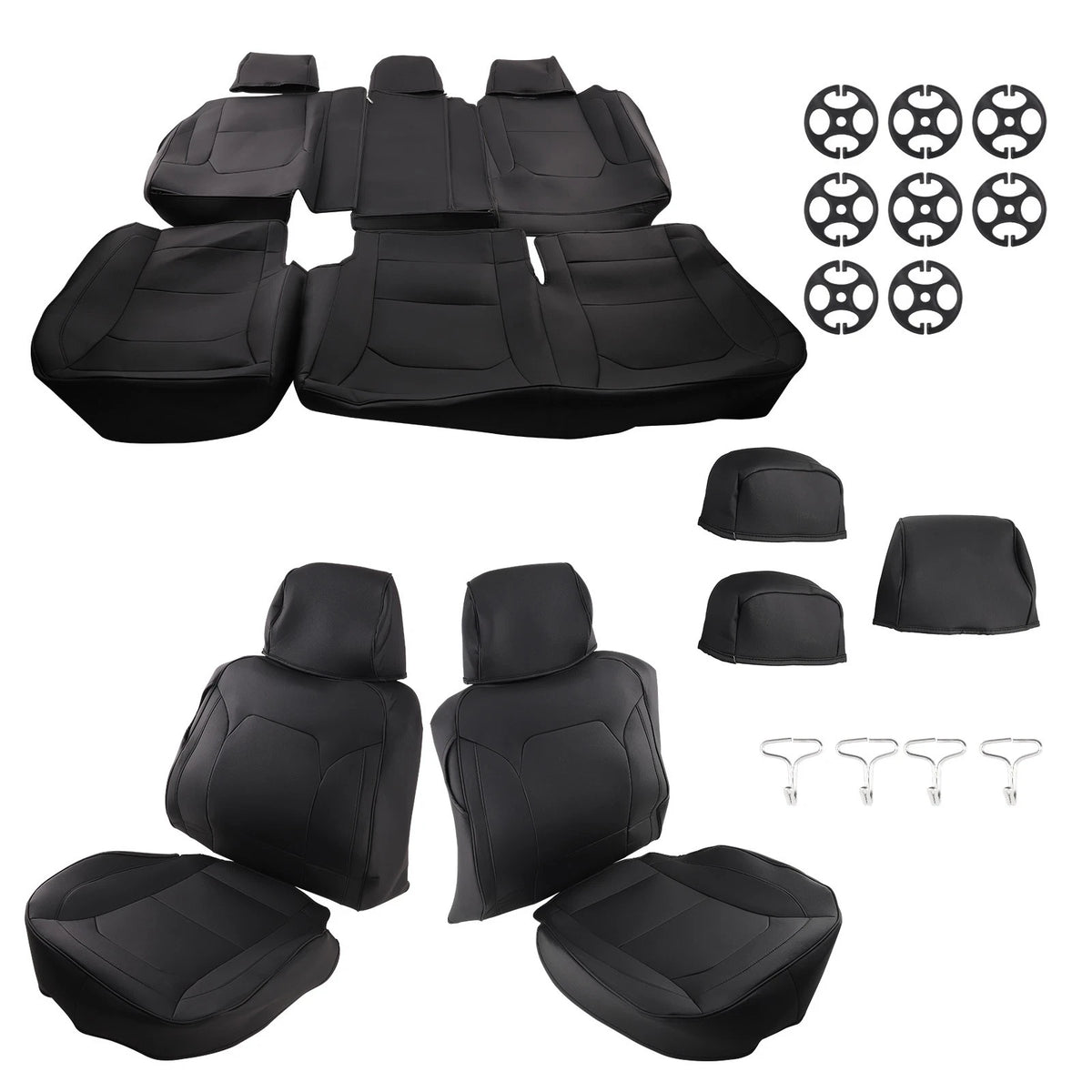 Full Set Leather Waterproof Seat Covers for Ford F150 (2015–2024)