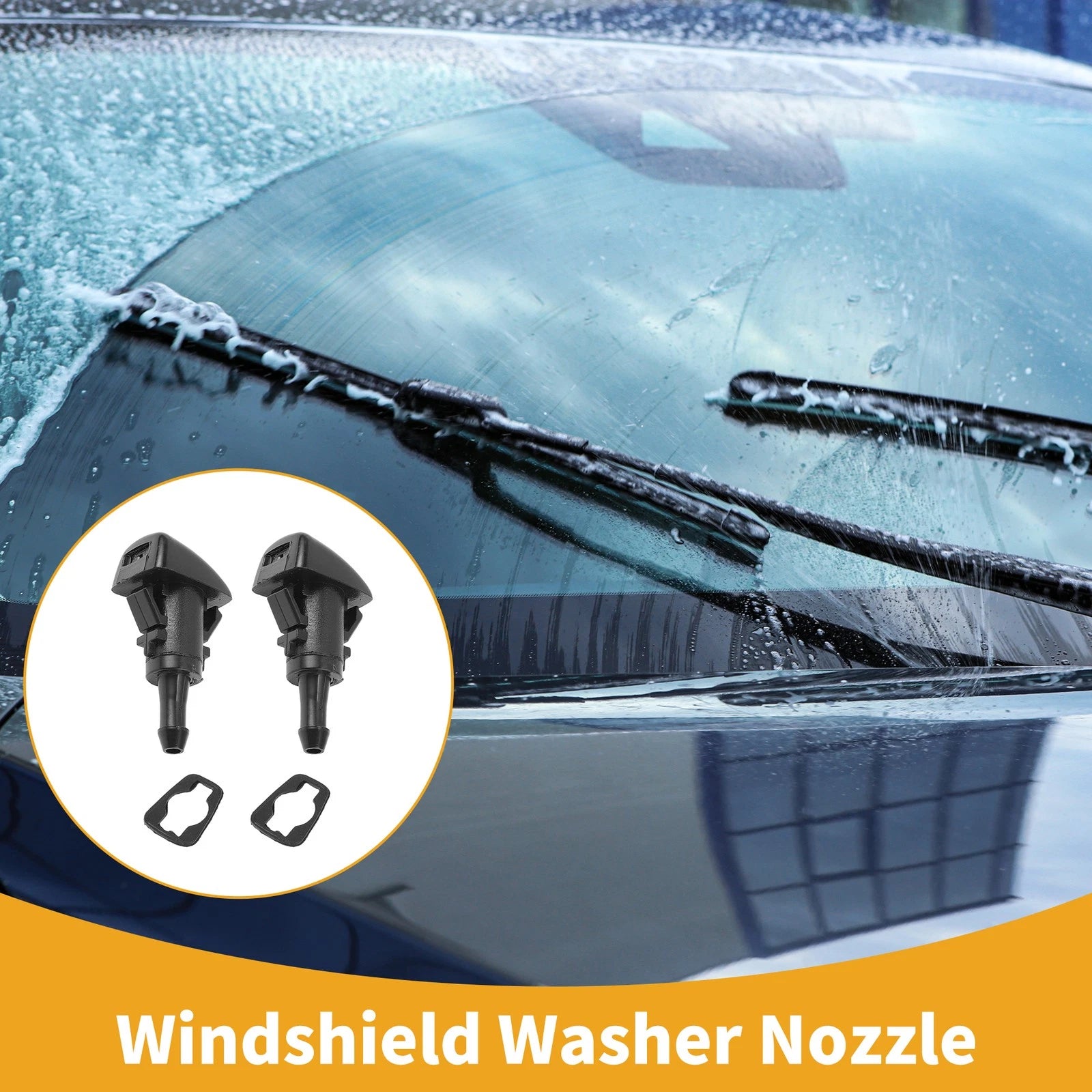 Front Windshield Washer Nozzle Gasket Kit for Hyundai Santa Fe (2001–2012)