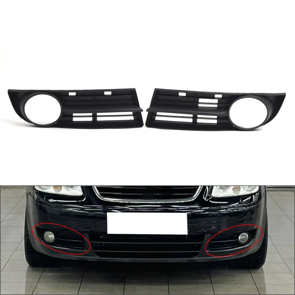 2X Front Bumper Fog Light Grille Cover for VW Caddy (2004–2010) Touran (2003–2006)