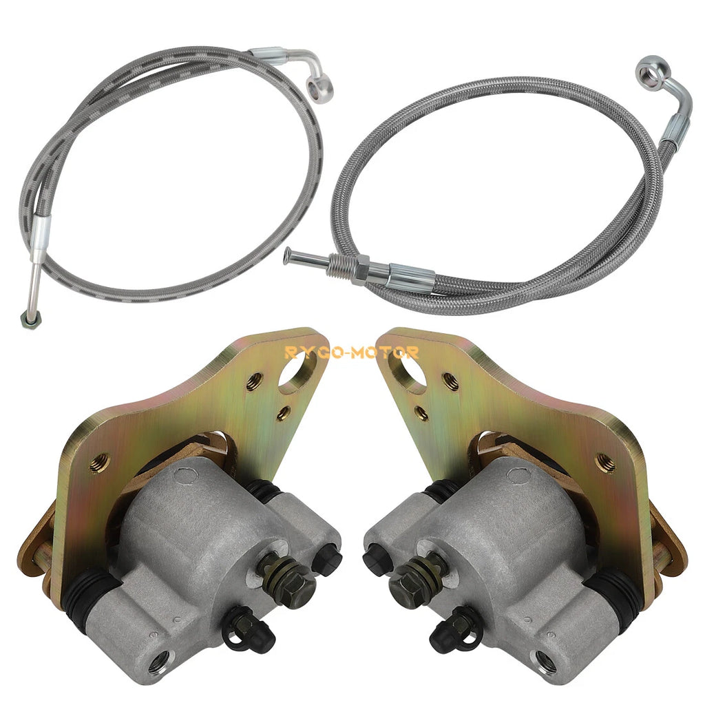 Front Brake Calipers & Hose Lines for Polaris Sportsman 500 570 700 800 (2000–2023)