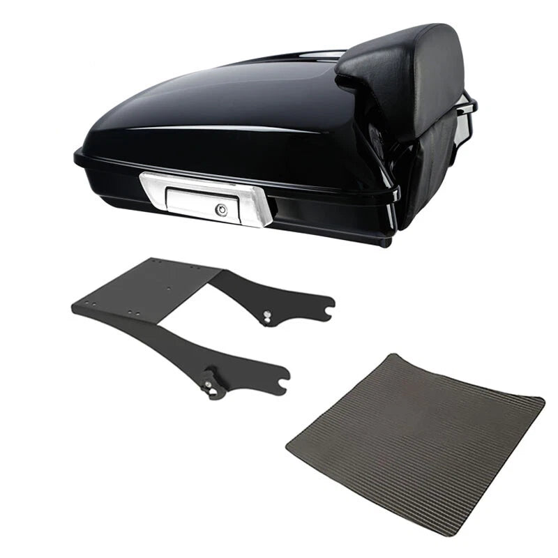 Trunk Luggage Backrest Pad Mounting Rack for Harley Touring (1997–2008)