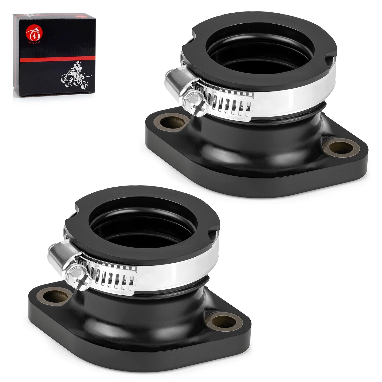 Carburetor Intake Manifold Boot Pair for Polaris Trail SS (1985–1999)
