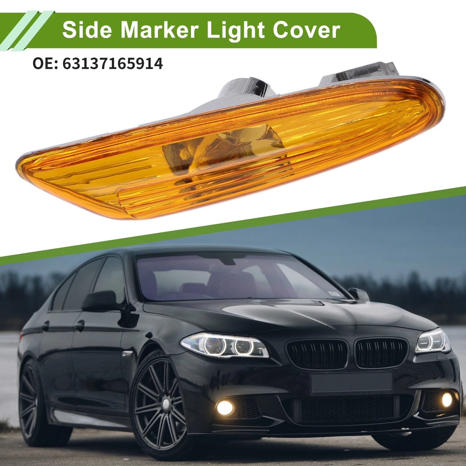 Right Side Marker Light Cover Replacement for BMW 320i (2002–2005)