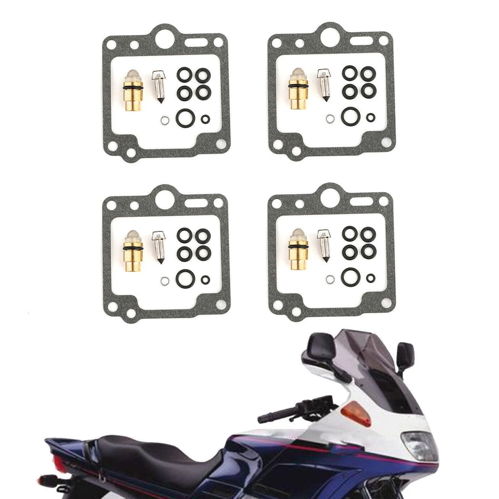 Set of 4 Carburetor Repair Kits for Yamaha XJ700, XJ750, FJ1100, FJ1200 (1985–1990)