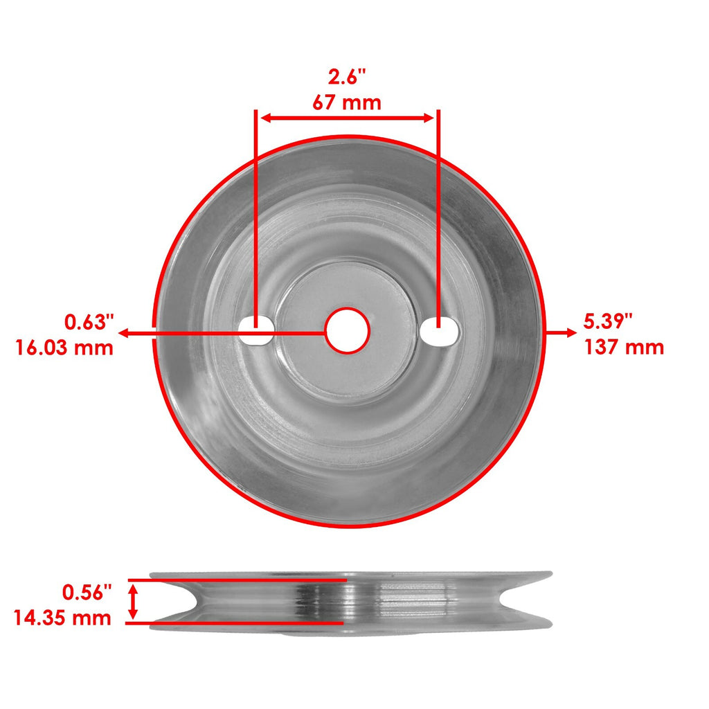 Deck Pulley Replacement for John Deere X320 X324 X340 48 Inch (2004–2011)