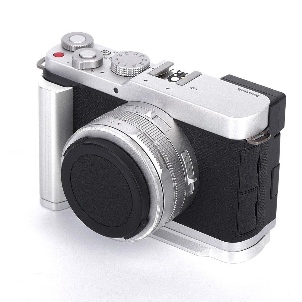 L-Plate for Panasonic L10 Camera (128.3x38x69mm) Black Silver