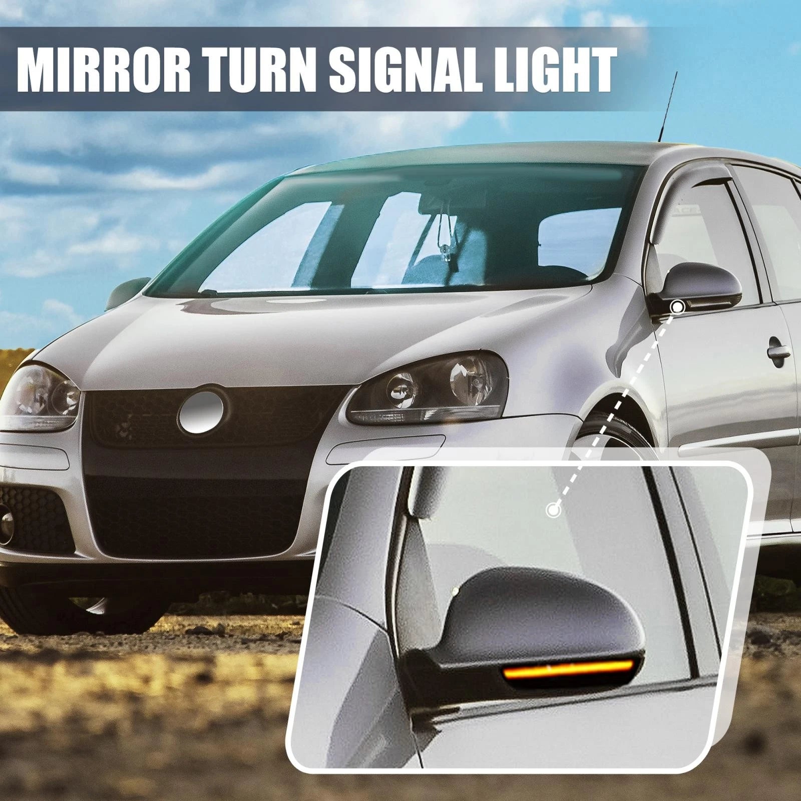 Dynamic Sequential LED Side Mirror Turn Signal Indicator for VW Golf 5 GTI (2005–2009)