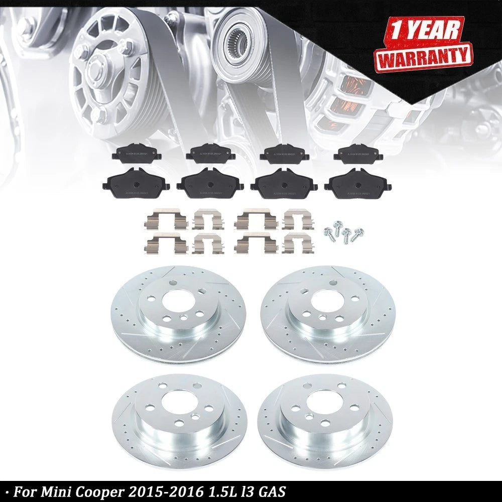 Brake Rotor and Pad Kit for Mini Cooper (2015–2016)