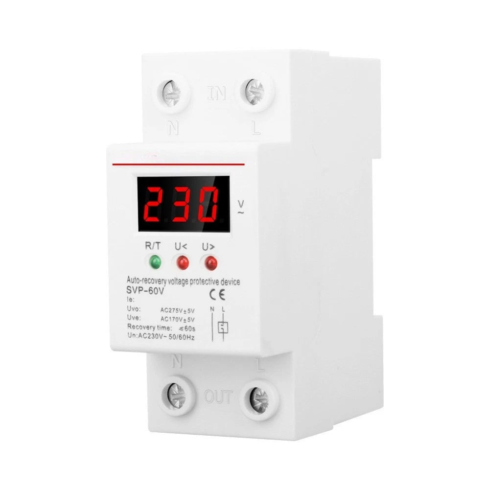 Voltage Relay Control 220V AC Circuit Breaker 40A Protector for