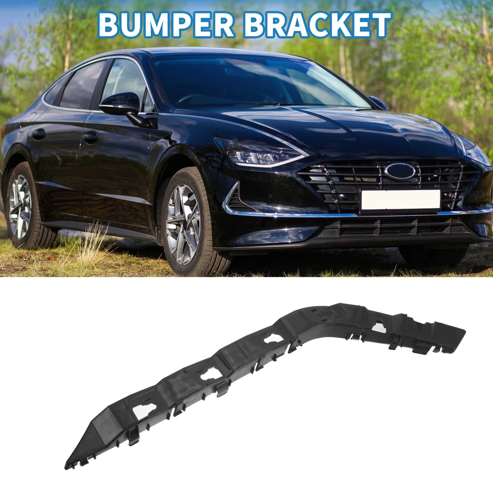 Left Rear Bumper Retainer Bracket for Hyundai Sonata (2011–2012)