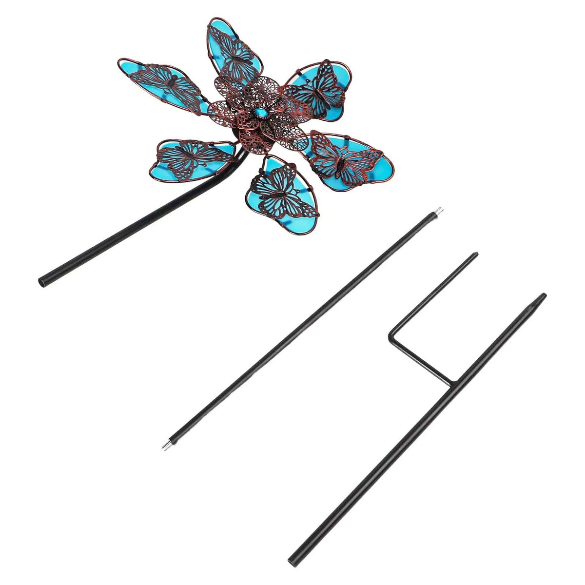 Fluorescent Garden Windmill Spinner for Outdoor Decor (90cm)