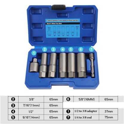 711Pc Deep Socket Set for Effective Extraction