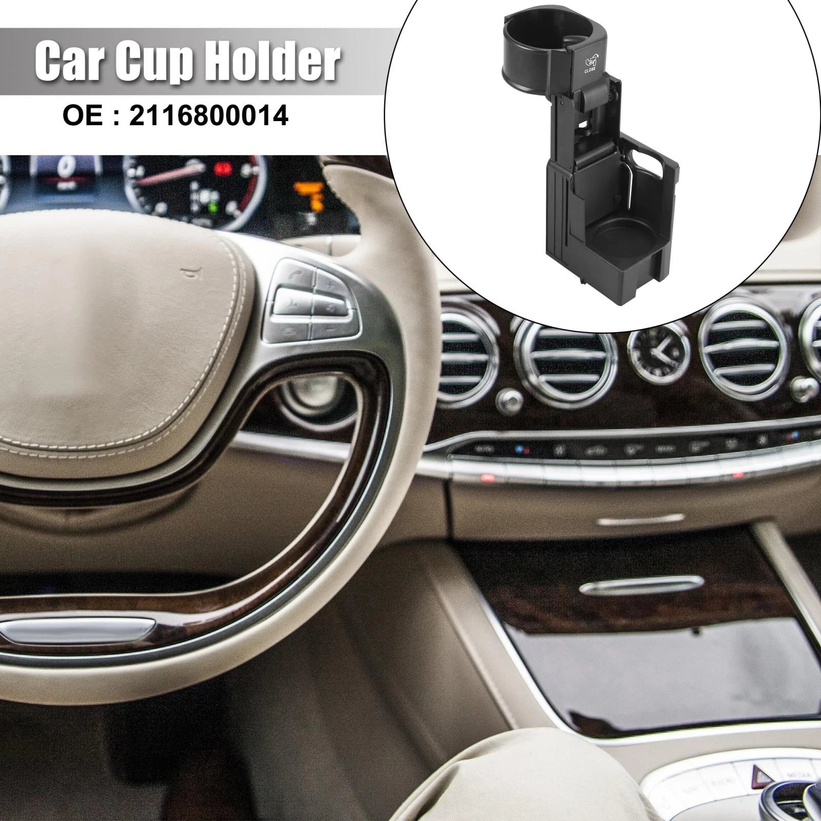 Cup Holder Bracket Replacement for Mercedes-Benz E550 CLS550 E500 E350 (2007–2018)