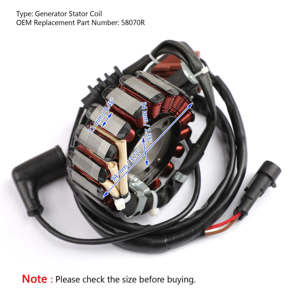 Stator for Aprilia Atlantic SR Sport City Scarabeo 125 200 250 300 (2006–2014)
