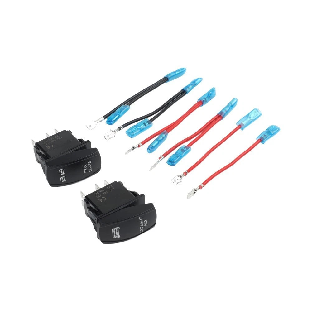 Rocker Switch with Rear Light for