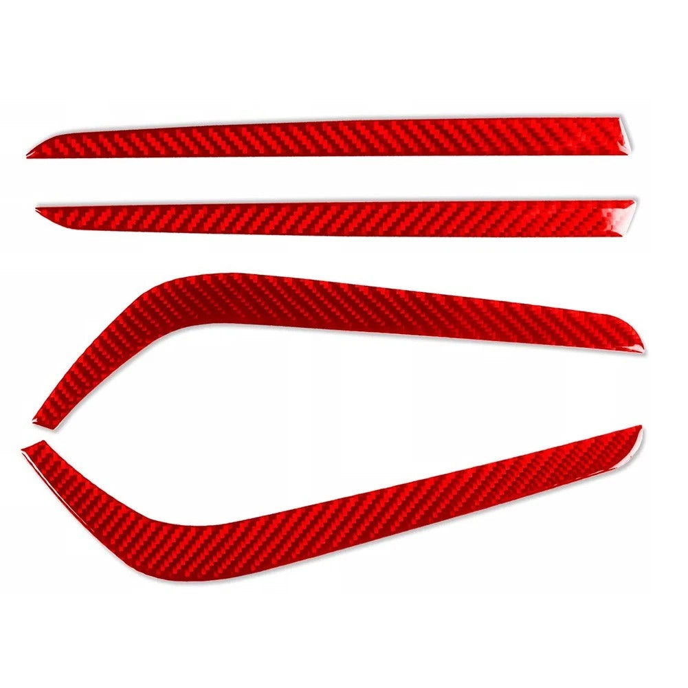 Fog Light Eyelid Molding for Honda CR-V (2017–2021) Red Carbon Fiber