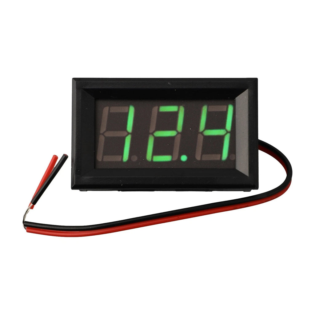 2X LED Voltmeter DC 4.5V-30V for Universal Applications