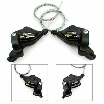 microSHIFT TS70-7 Trigger Shifters for MTB (3x7 Speed)