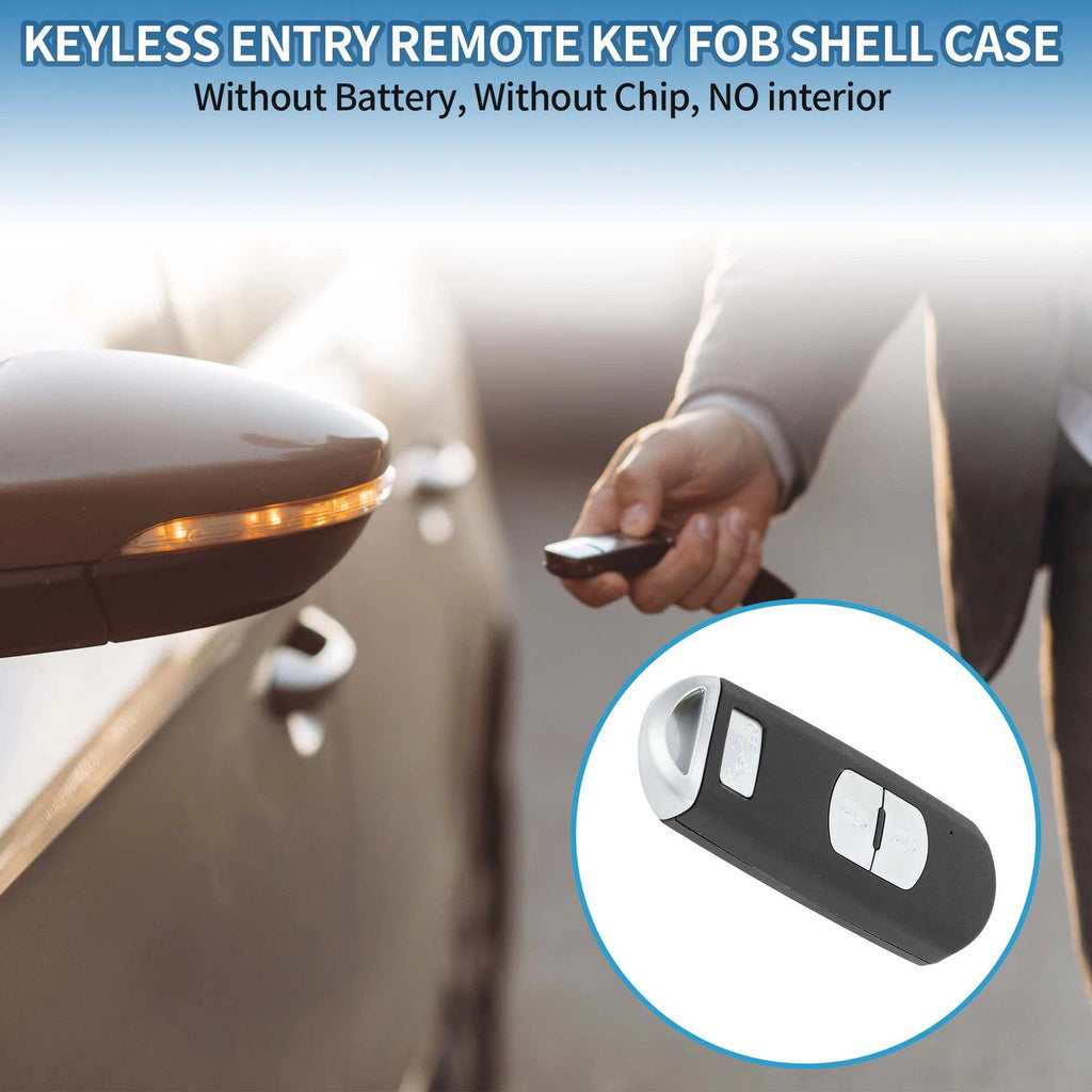 Keyless Entry Remote Fob Key Shell Case 3 Buttons for Mazda 3 (2009–2012)