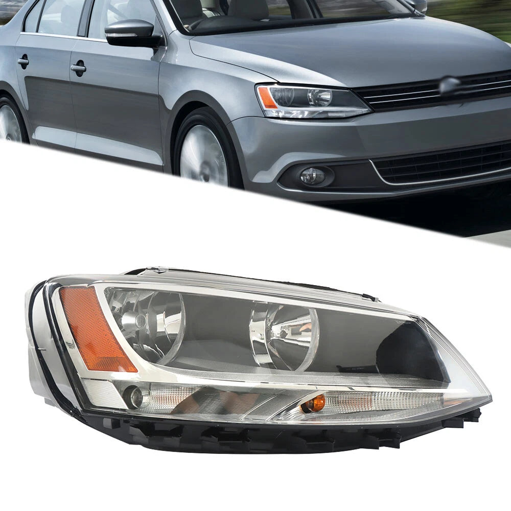 Headlight Halogen Right Side RH for Volkswagen Jetta (2011–2018)
