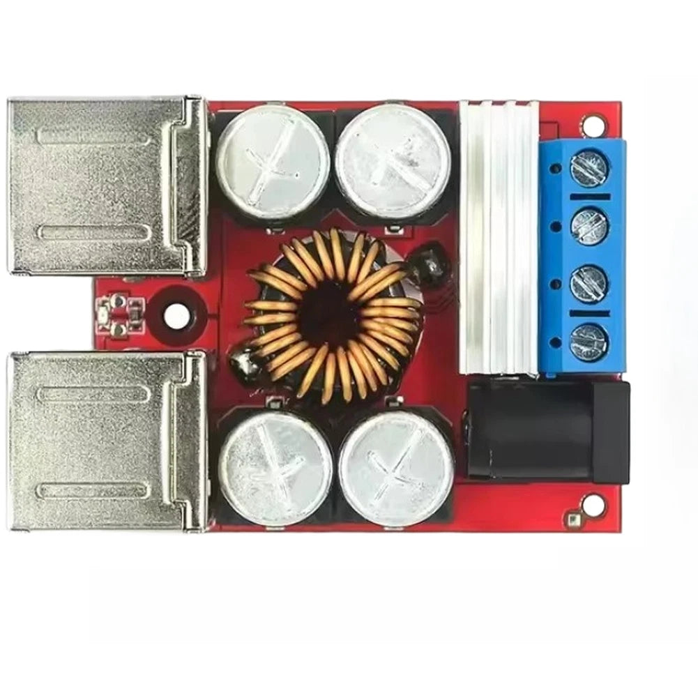 8V-35V Step Down Converter 8A Power Module with 4 USB Ports