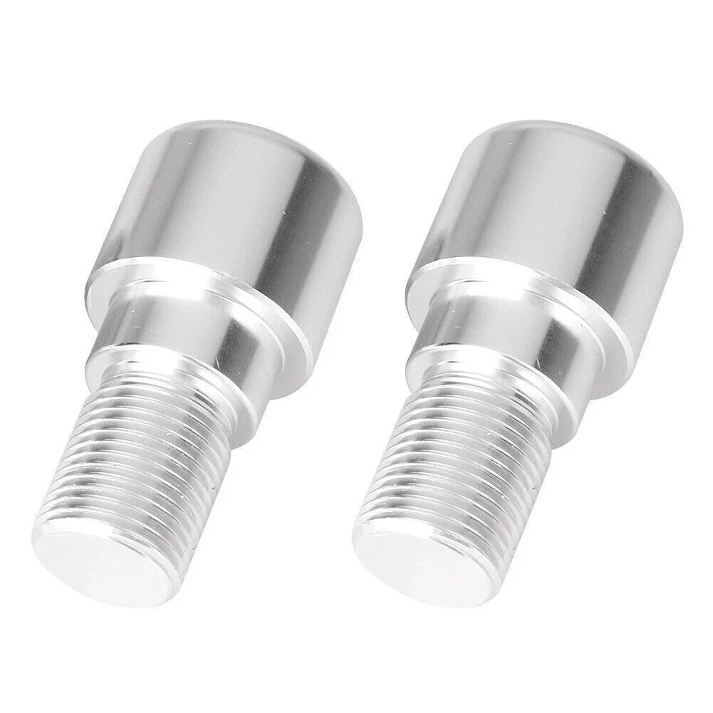 18mm Handle Bar End Grips Plug for Yamaha YZF R6 (1999–2005), YZF R6S (2006–2012) Silver