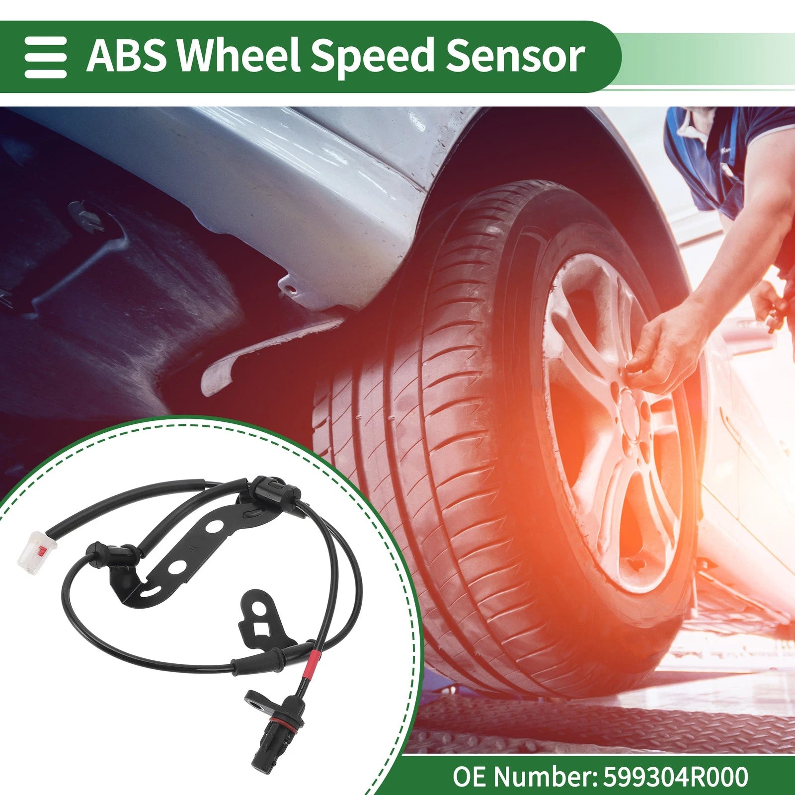 ABS Wheel Speed Sensor Replacement for Hyundai Sonata (2012–2015) Rear Right