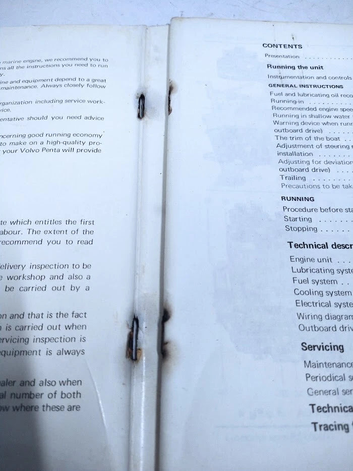 Volvo Penta Aquamatic Instruction Book 2388B