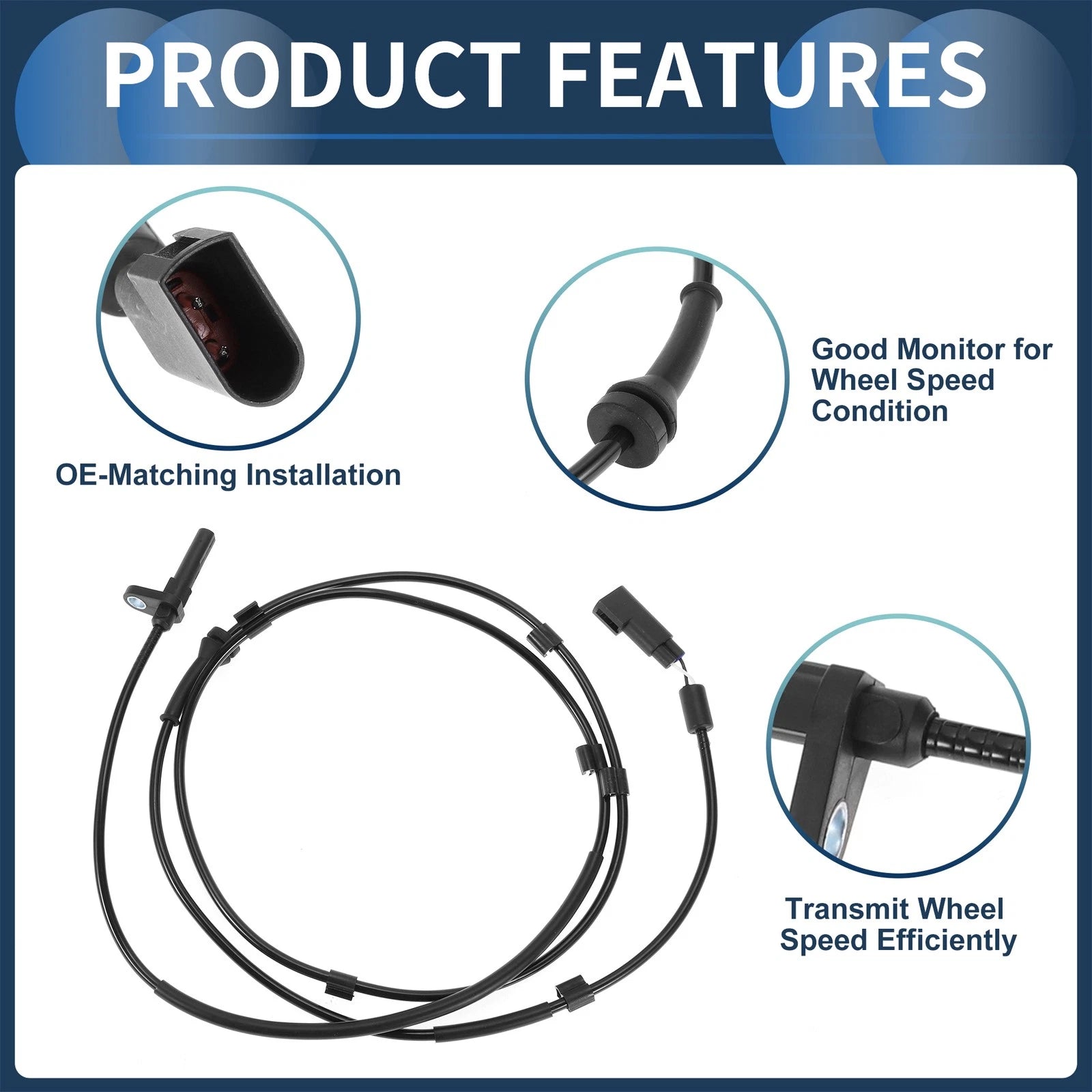 ABS Wheel Speed Sensor No.1371544 for Ford Transit (2006–2015) Rear Right