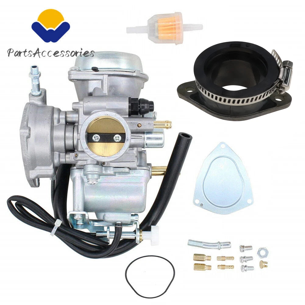 Carburetor + Intake Manifold Boot for Suzuki Quadsport Z250 LTZ250 (2004–2009)