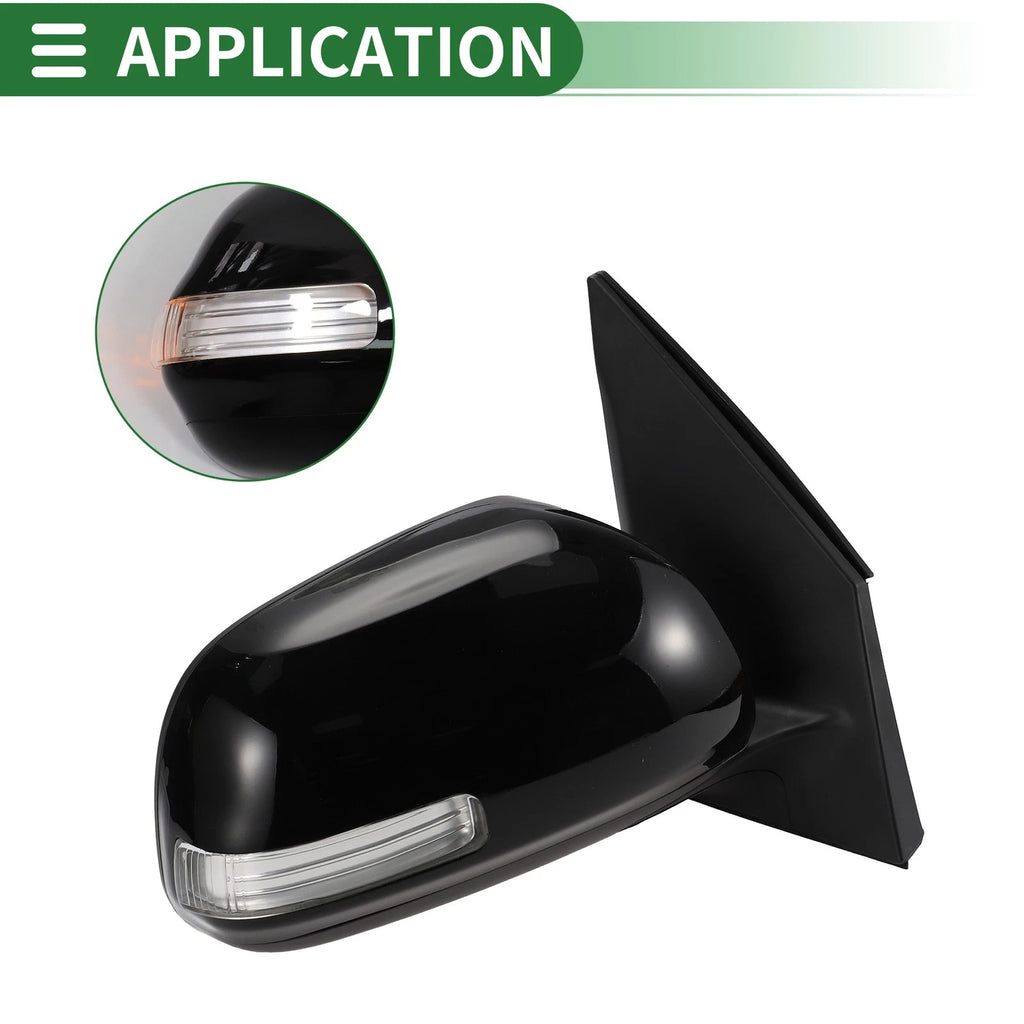 Right Side Door Mirror Replacement for Toyota RAV4 2009–2012 Manual Folding