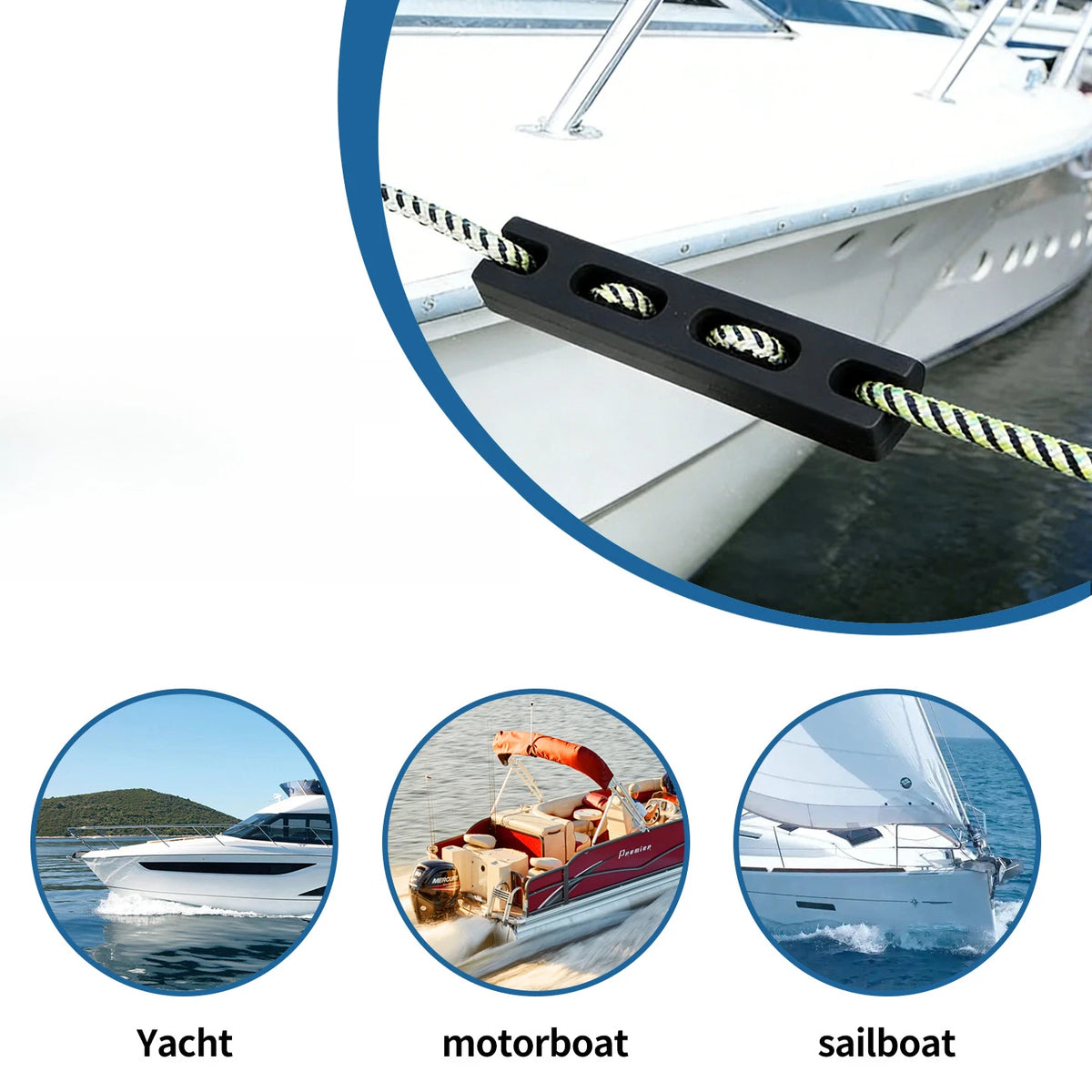 Mooring Snubber Cushions for Boat (Protects Deck Fittings)