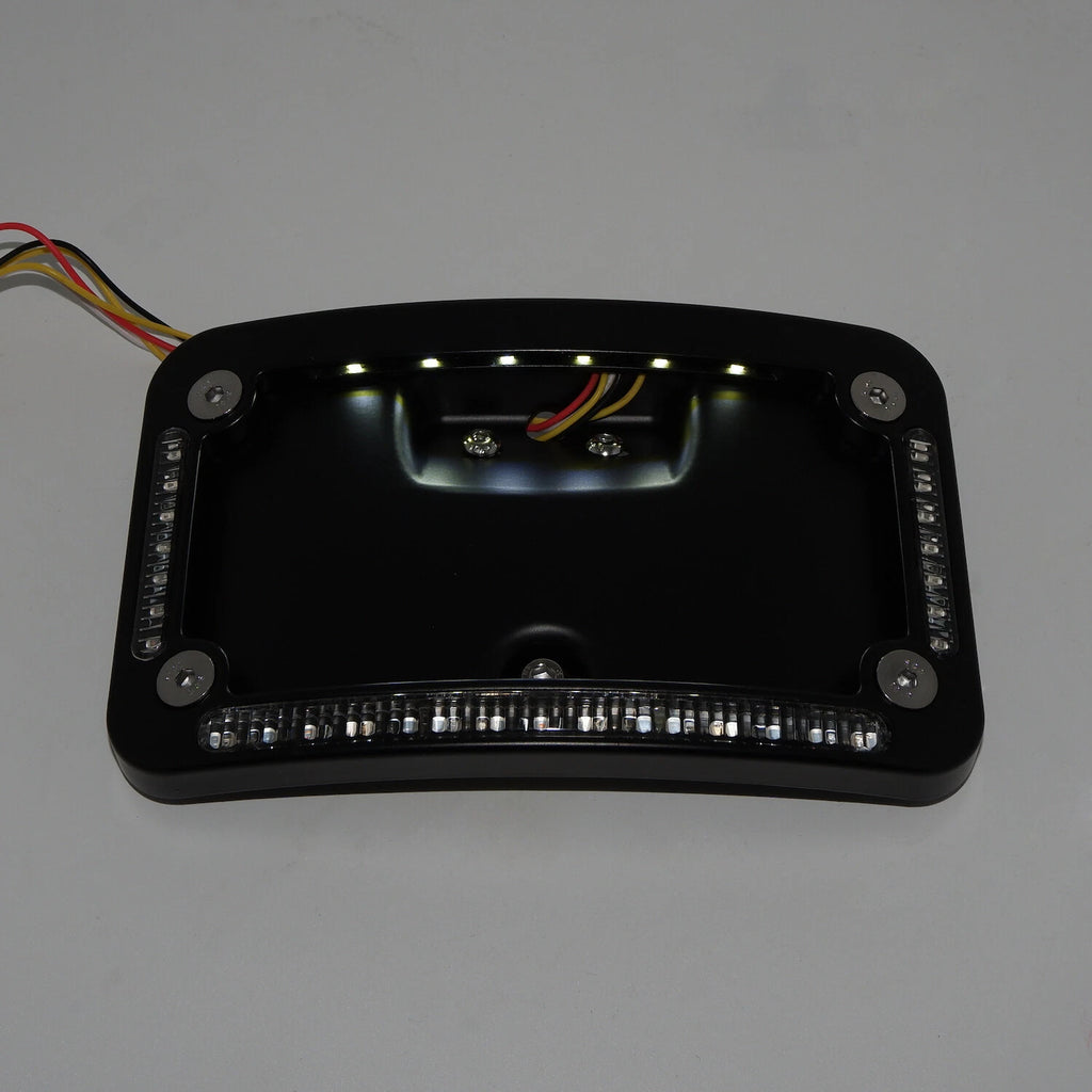 License Plate Frame Bracket w/ LED for Harley FLSTN (2005–2020)
