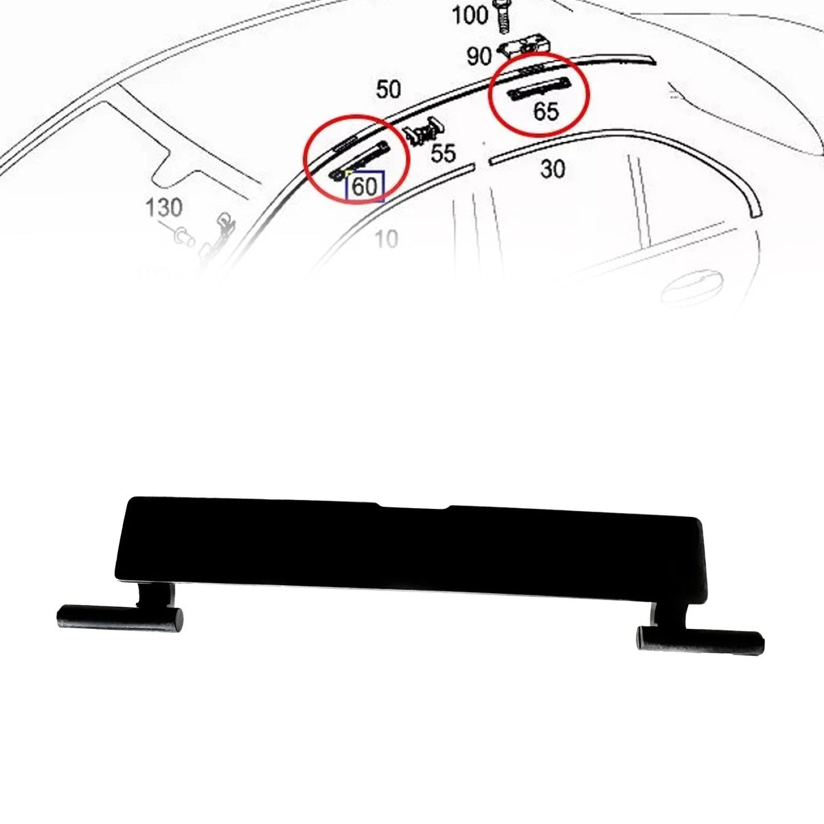 Connecting Cover for Mercedes (Appearance Shape, Direct Replacement)