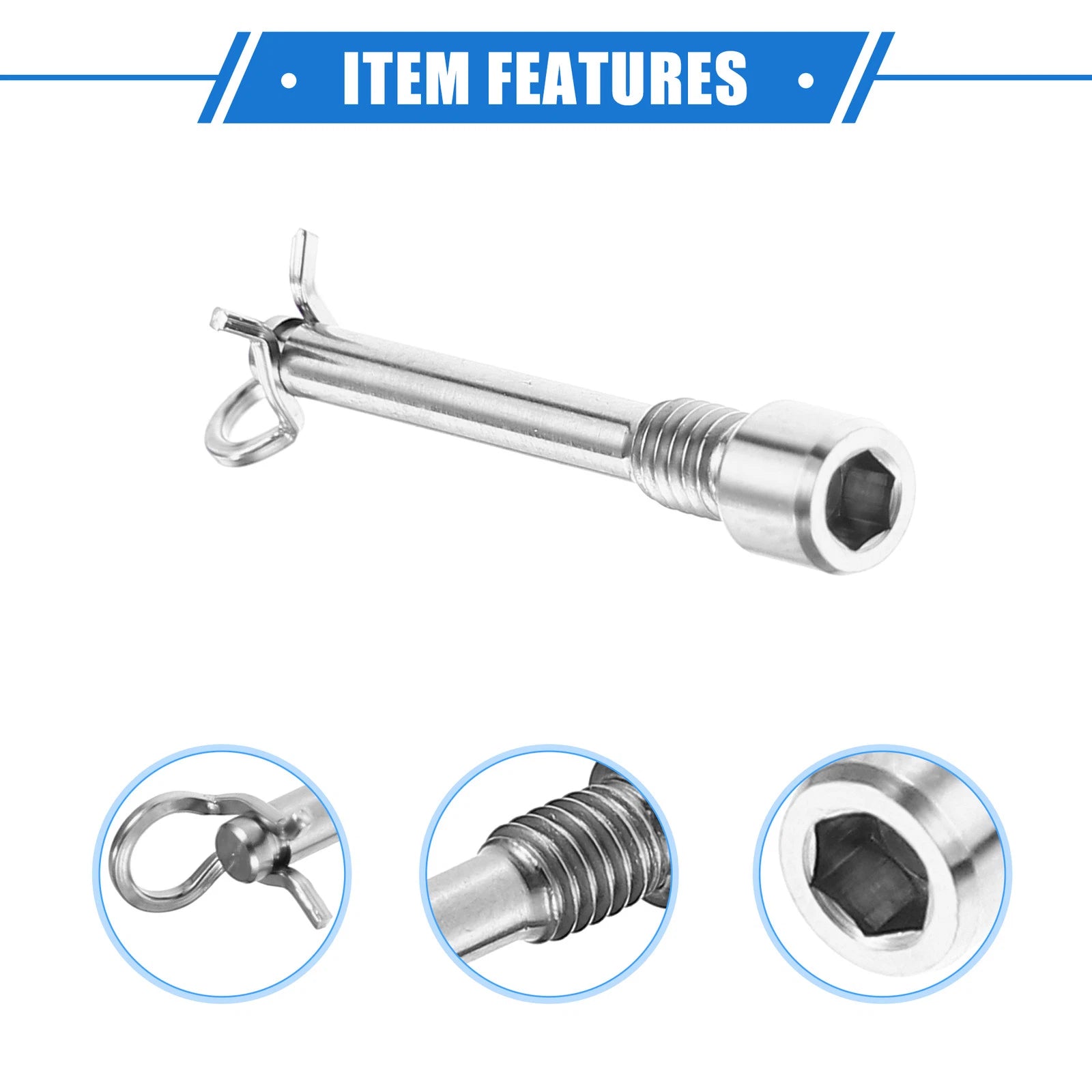 2 Pcs M4x0.7 Brake Caliper Bolt Screws for Mountain Bicycle