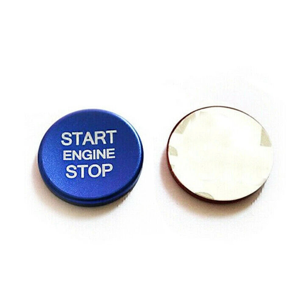 For Audi A4L/A5/A6L/A7/A8 Engine Start Button Decor Ring Cover Sticker Blue cl