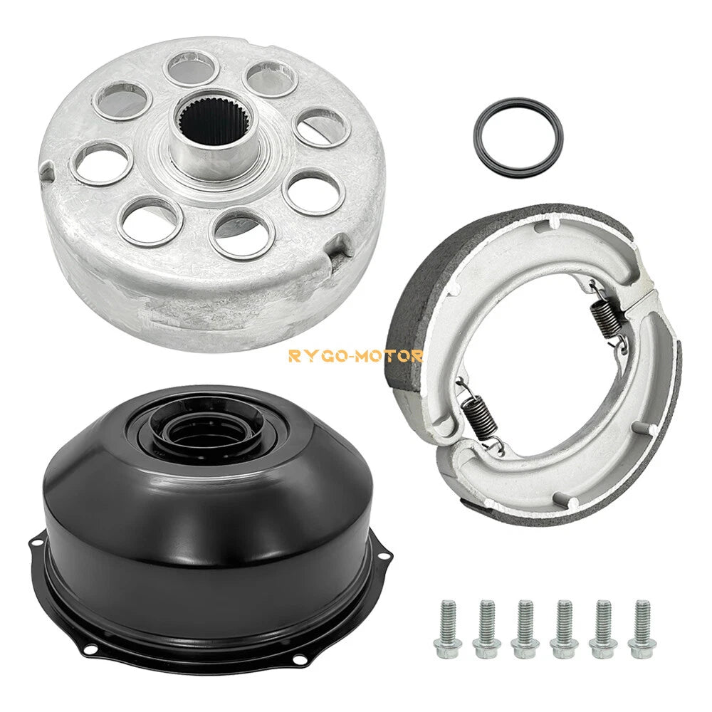 Rear Brake Drum Cover Hub Shoes for Honda Fourtrax 300 TRX300 (1988–2000)