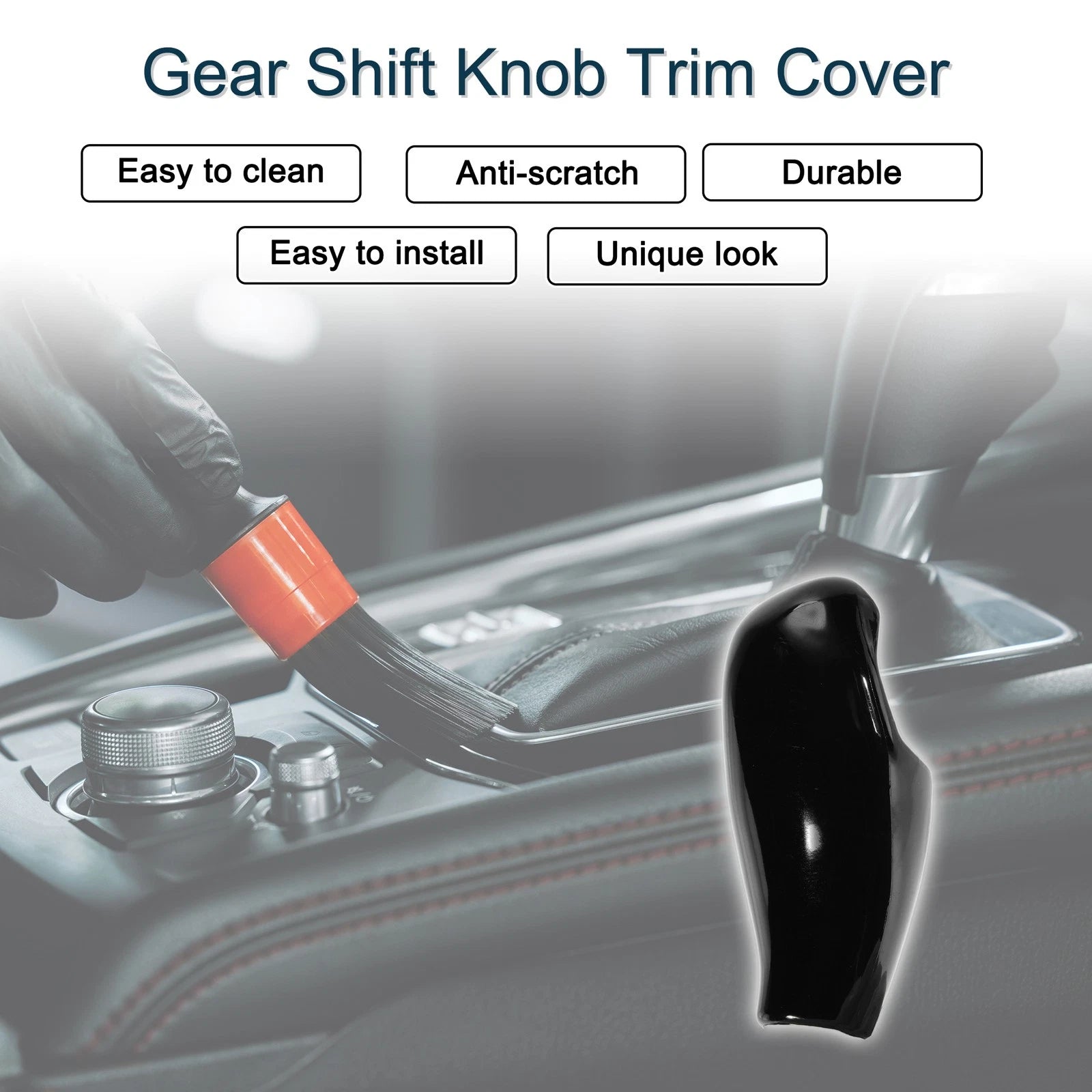 ABS Gear Shift Knob Cover Replacement for BMW 5 6 7 Series (2011–2020)