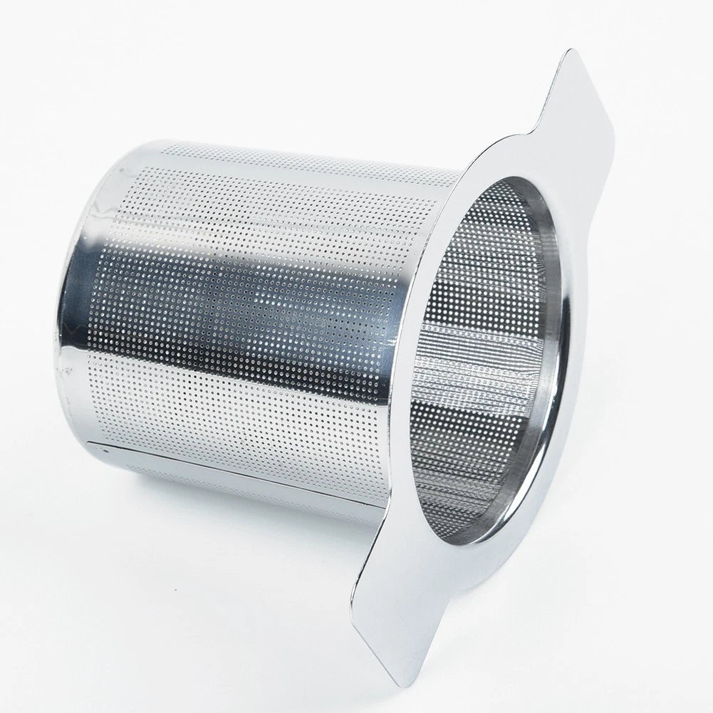 1 PC Stainless-Steel Dual-Ear Fine Mesh Filter Tea Infuser for UK