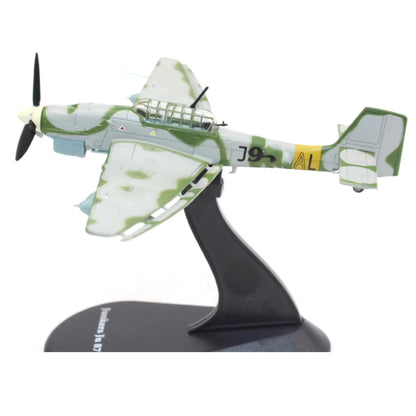 Diecast Alloy Stuka Junkers Ju-87 B-2 Bomber Model Collection (1/100 Scale)