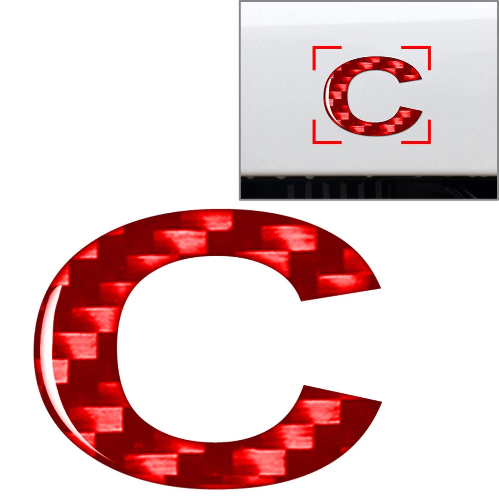 Lowercase Letter C Decal Sticker for Universal Automotive Use