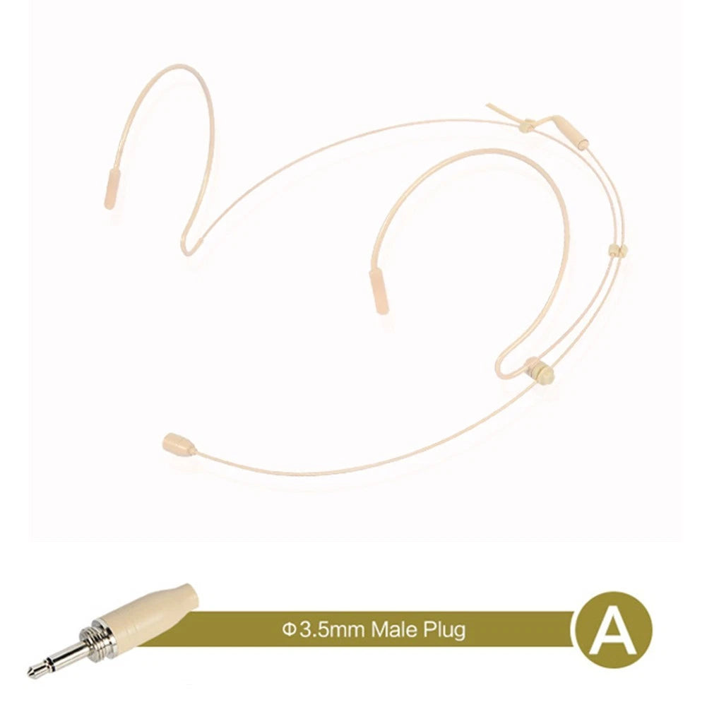 Wireless Double Earhook Headset Mic for