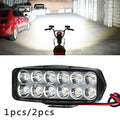LED Spotlight Rearview Mirror for Motorcycle ATV (12Bead, 36W)